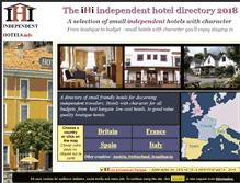 Tablet Screenshot of independent-hotels.info